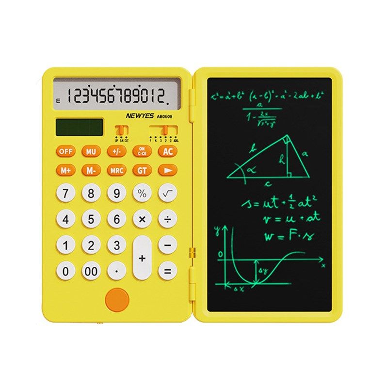 可携式迷你充电计算器手写板计算机办公商用做生意会计专用带写字