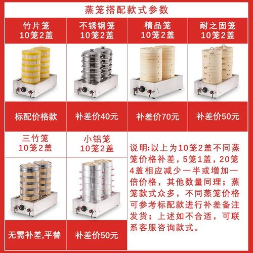 蒸包子机商用早餐便利店商用台式小型蒸小笼包设备蒸笼饭柜蒸包炉