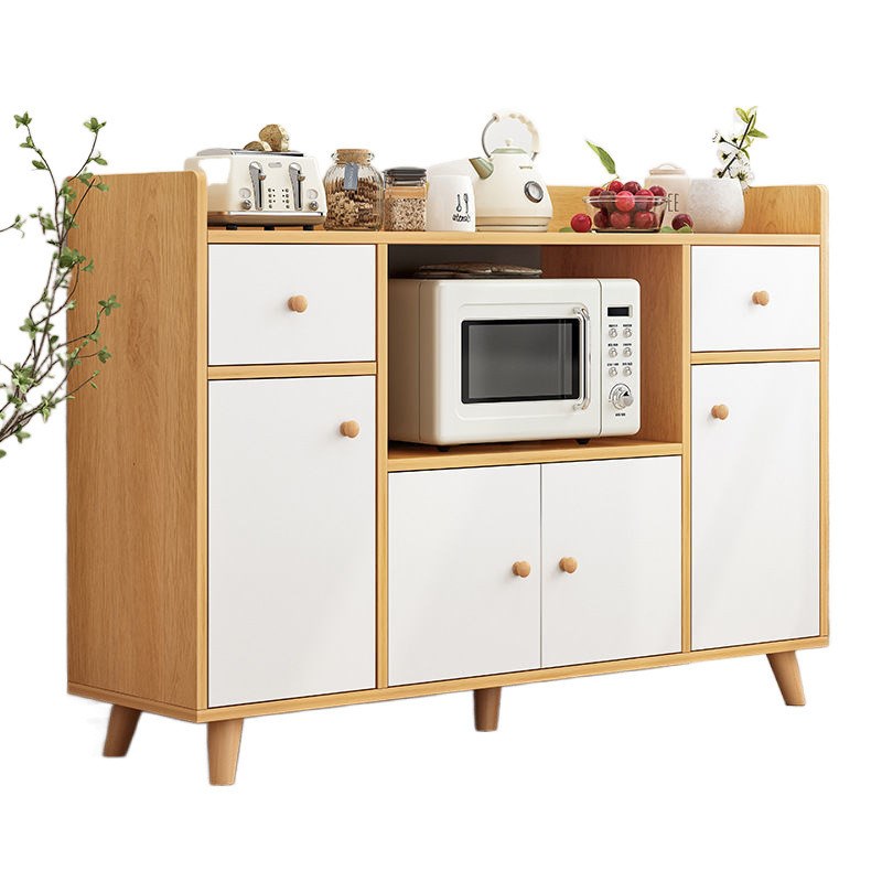 微波炉落地置物架烤箱置物柜餐边柜多功能厨房柜子储物柜客厅靠墙