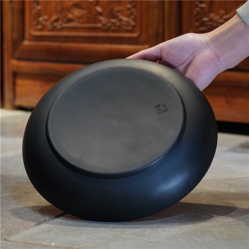 建水紫陶茶叶罐普洱茶茶饼收纳盒密封罐茶叶储存茶饼盒茶叶罐茶具