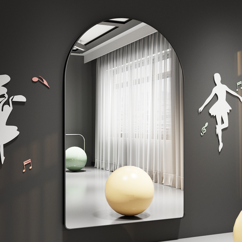 家用落地式全身全身镜舞蹈室大镜子服装店网红高清显瘦全身镜