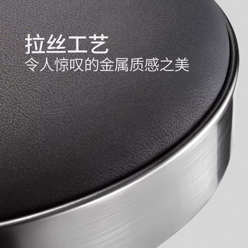 新款不锈钢理发店大工凳美发店椅子旋转升降圆凳师傅凳子美甲凳防