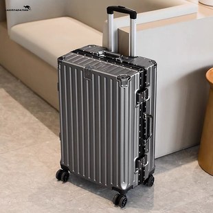 拉链行李箱男学生旅行箱女结实耐用新款铝框密码拉杆时尚箱子静音