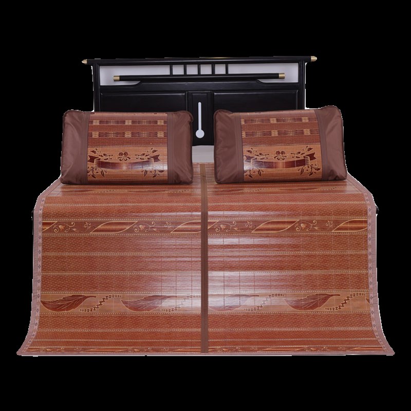 竹席凉席1.5米夏季学生宿舍单双人家用可折叠1.8m双面两用草席子