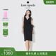 3期免息 kate spade ks奥莱黑色V领无袖 连衣裙优雅气质出行女