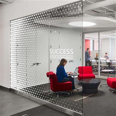 玻璃门贴纸定制办公室无胶静电贴膜渐变防撞玻璃贴装饰膜简约膜