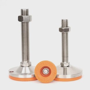 新款 304不锈钢重型螺固定地脚m16调节脚m20可调节m24工业支撑脚杯