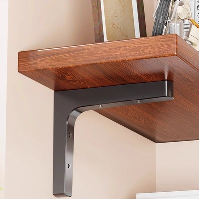 实木墙角置物架厨房墙上90度拐角书架隔板悬空搁板墙面转角置物