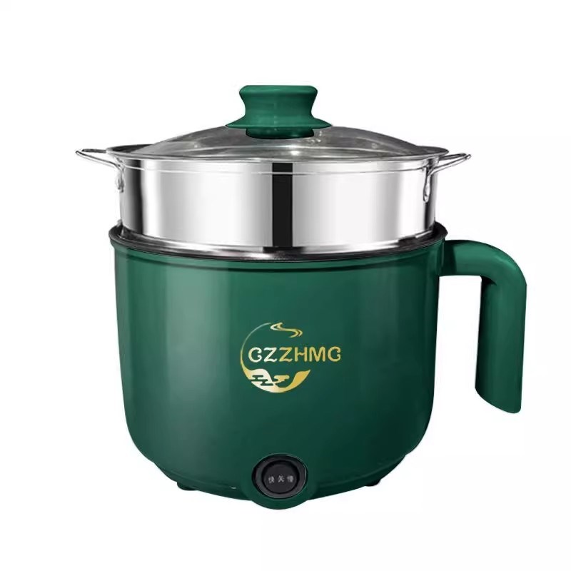 旅行便携式多功能锅不粘内胆电煮锅家用一体式炒菜多功能小电煮锅