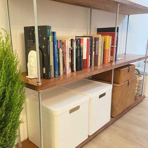 置物架落地多层收纳架子简易书架铁艺客厅储物架展示货架家用