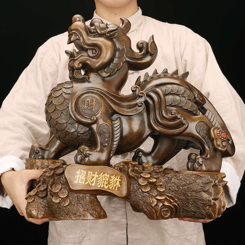 貔貅摆件招财聚财一对皮丘客厅酒柜办公室装饰收银台开业礼品