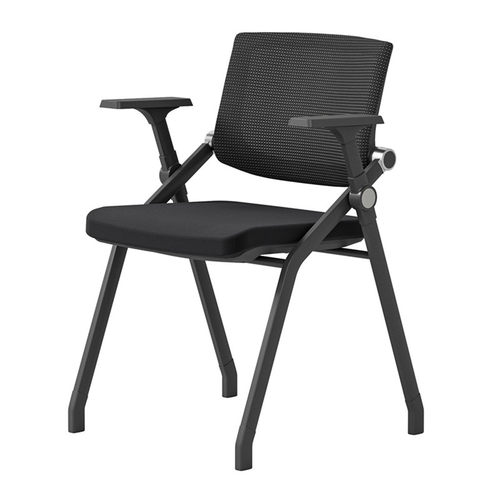 培训椅带桌板会议室培训桌椅一体带轮可折叠椅办公会议椅带写字板