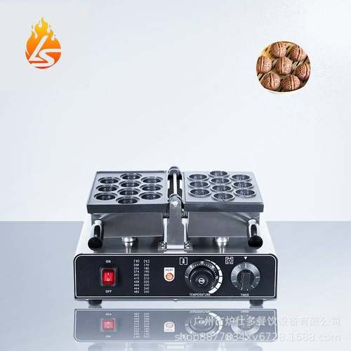 商用单板翻转核桃酥机夹心核桃饼华夫饼机双板翻转核桃酥华夫炉机