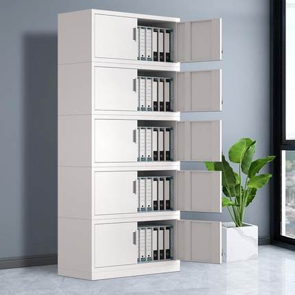 6Y分体证五节铁皮档案柜L文件柜NMHJG456带锁凭柜财务柜子办顶公