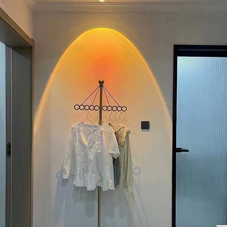 创意网红家用氛围灯日不落灯走廊夕阳灯拍照摄影补光灯过道落日灯