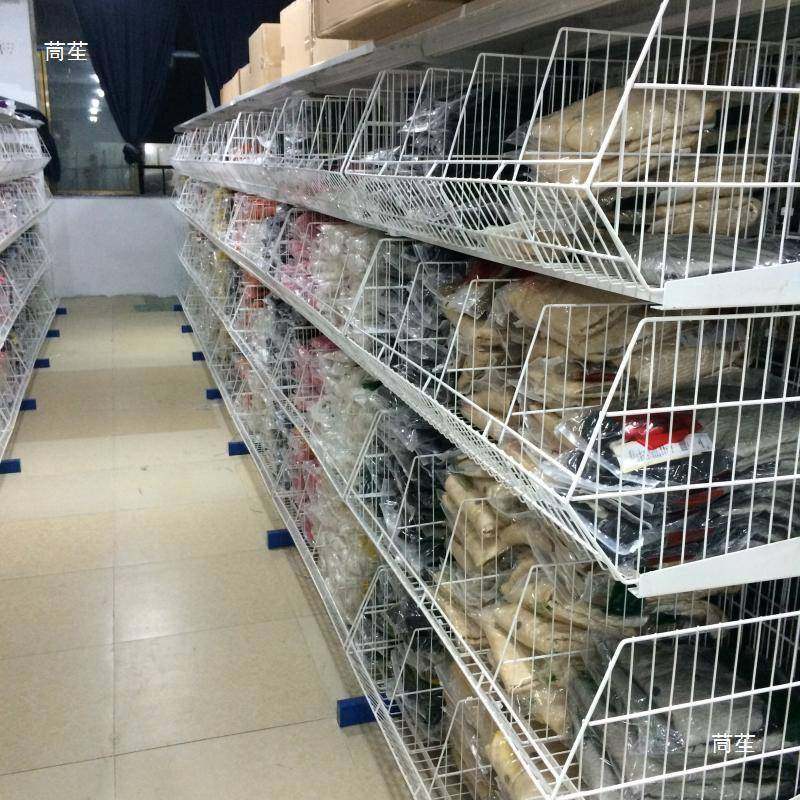 352仓储架斜篮货架装网格分隔超市货架服面口包笼货叠笼收纳货架