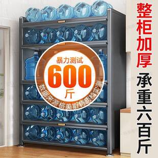 厨房置物架多层收家纳碗UAD柜子微波炉多用功能带门橱柜储物餐柜