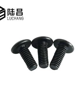 TM黑色M3*4-20 大扁头十字机螺钉 蘑菇头机牙螺丝 电子小螺丝