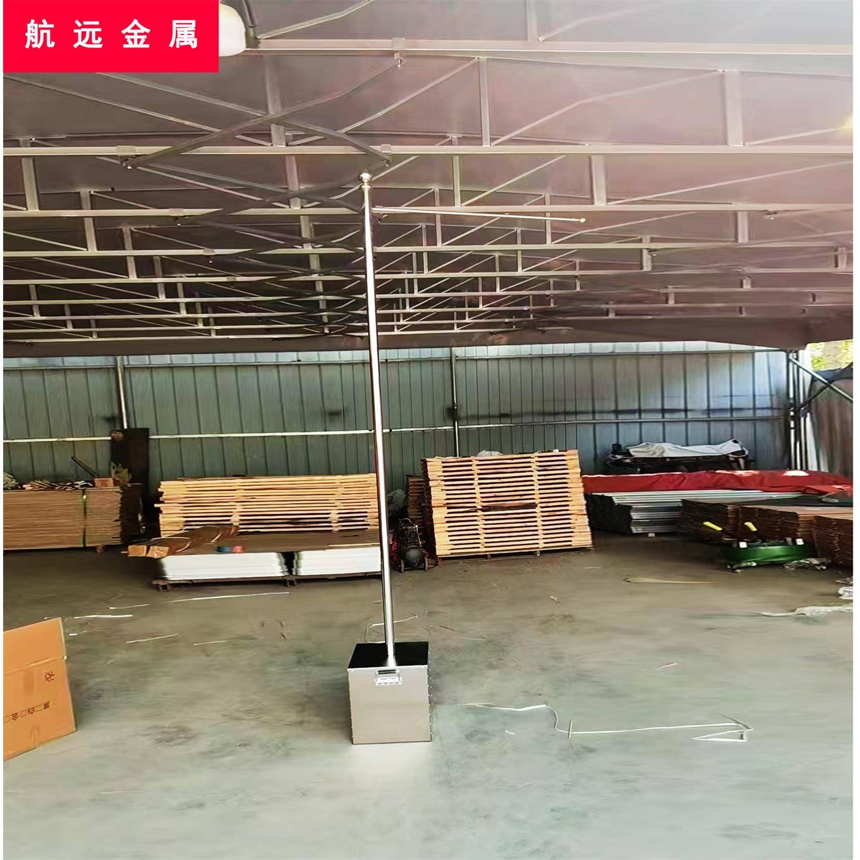 注水杆旗米铁板5旗方形底座盒子旗宣展会旗杆户外防风JWN传道旗