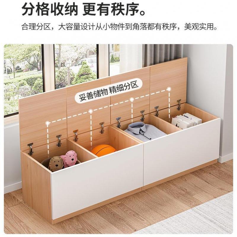 飘窗扩柜床可床加宽684拼接盖大榻榻米翻柜物加宽床边坐储柜木箱