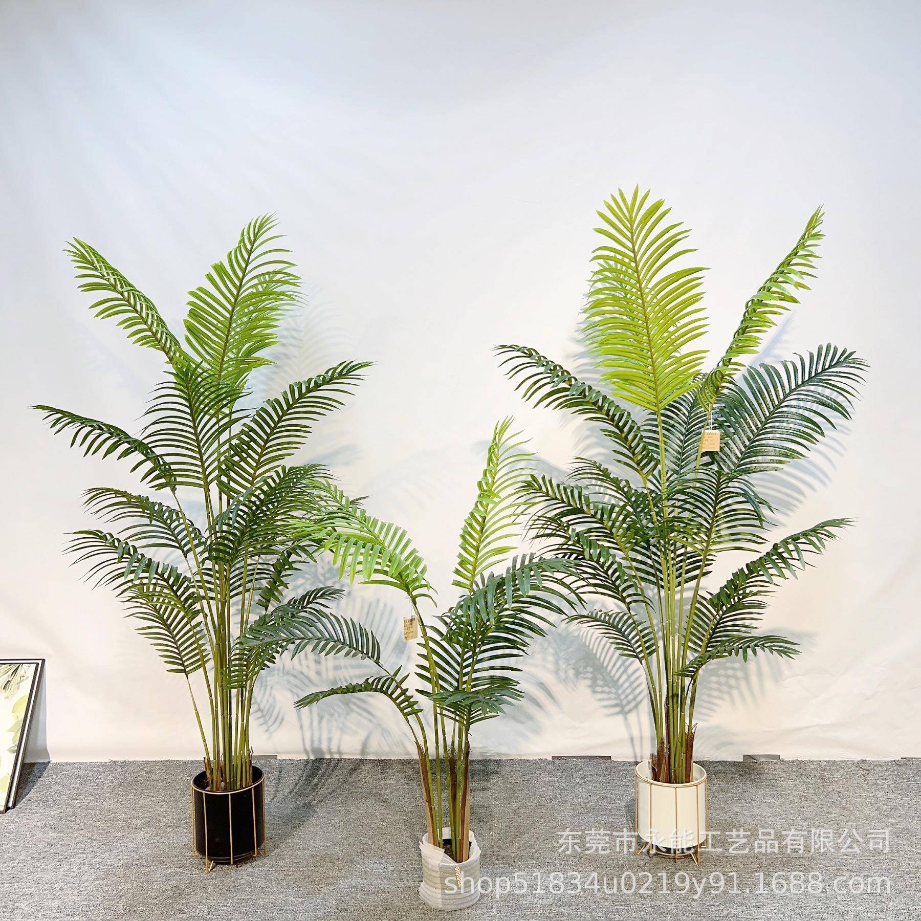 YN-30仿真绿植贵妃葵假散尾葵家居办公落地大盆栽室内摆盆景型件