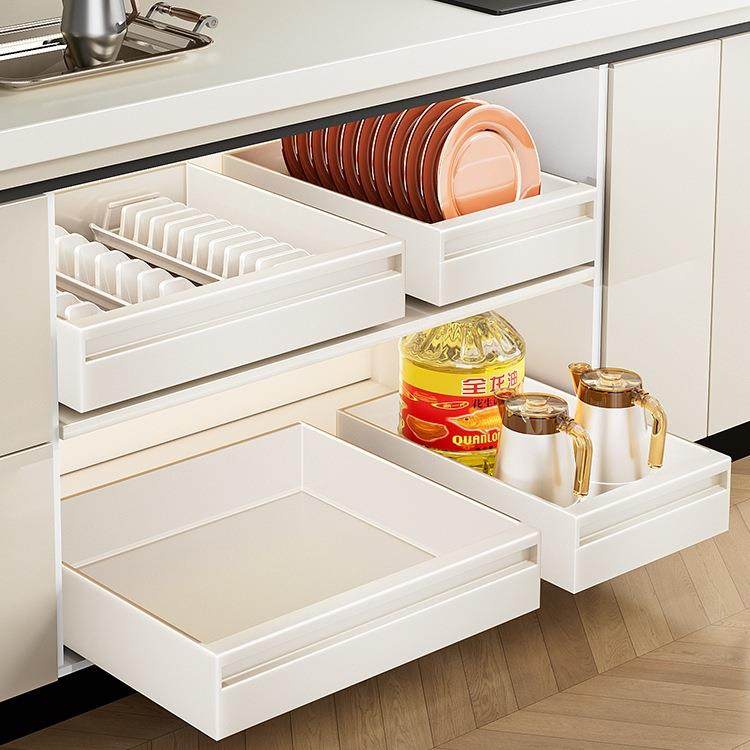 F987HT8T束丰厨房屉抽拉式碗抽灶下槽碟拉篮橱柜收纳盒调料置物架,厨房/烹饪用具,抹布架/厨房清洁收纳架,淘宝优惠券,粉丝福利购,淘宝优惠卷