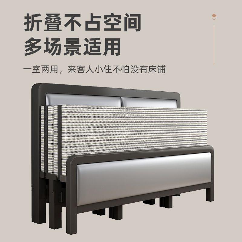 折叠床加厚加固用家成双RKB人床单人简易午铁床出租房人经济硬休