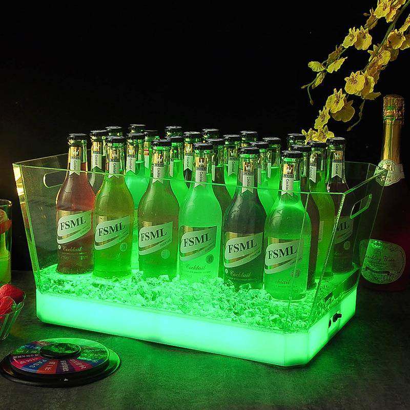 家直销酒吧KV啤冰桶亚克力L厂ETDBT002发光酒桶鸡尾酒香槟酒箱酒