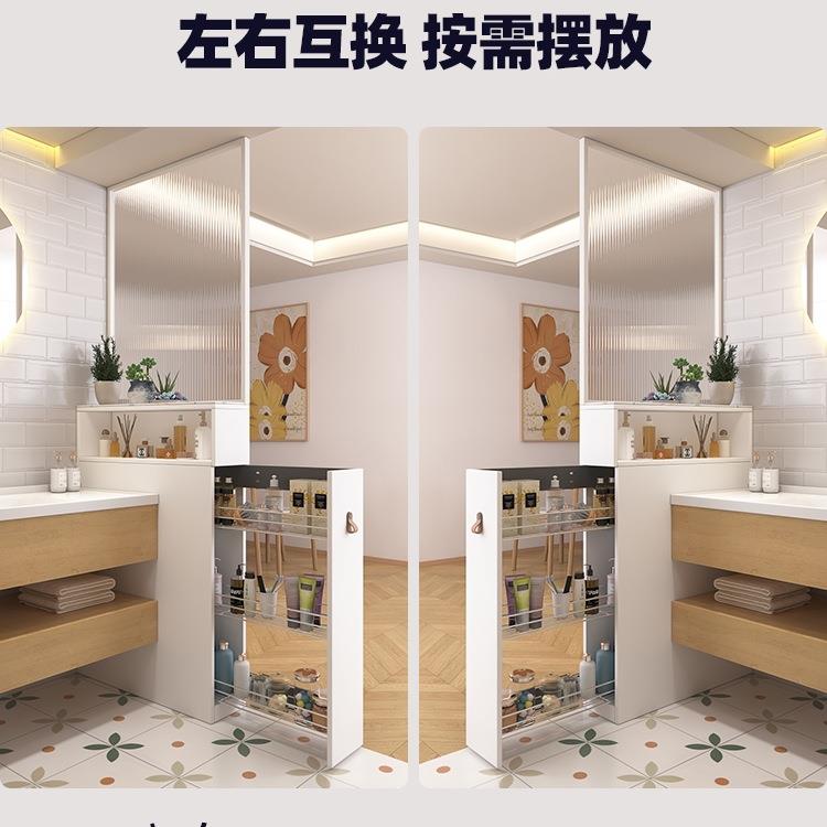 室边柜半墙隔断窄柜503卫浴生间区干洗手台侧边柜小户型收纳柜夹