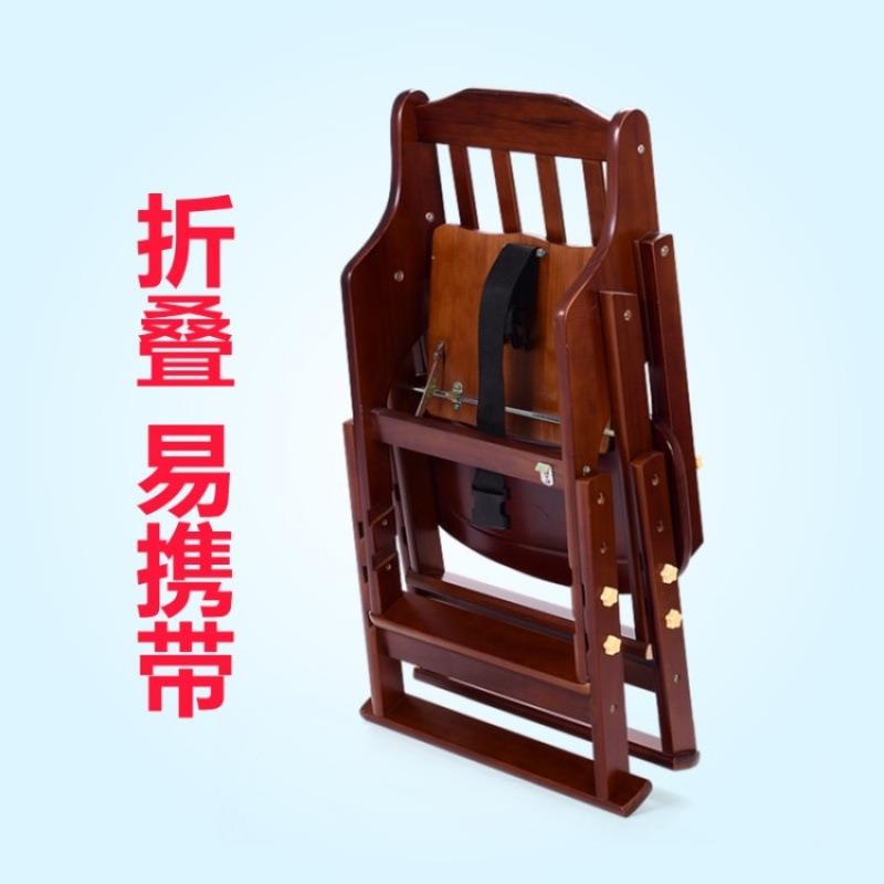 婴儿童实木叠餐椅凳加大便携吃饭座椅子免安装b可宝宝餐椅调节折宝宝餐b桌