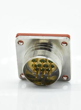 密性航空插12P方头盘固定接头M23OAHJ1X2ZH芯真空气密封连接器