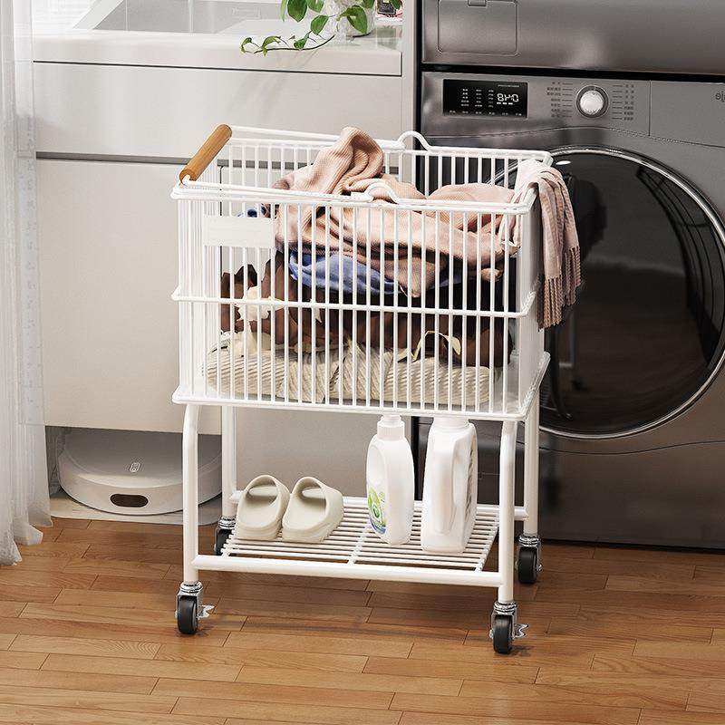 脏衣篮浴服BSZYL日室收双层脏衣篓衣纳筐卫生间移动洗衣篮推车置