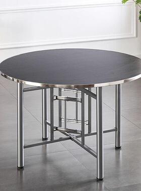 大桌子带家用折叠圆桌圆形店VZH餐桌转盘酒圆餐桌饭店简易圆桌圆