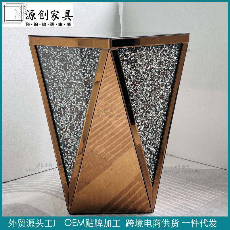 轻欧T11式镜面茶几角几玻璃玄关台奢客厅卧室水晶装饰现代风格,基础建材,脚轮/万向轮,淘宝优惠券,粉丝福利购,淘宝优惠卷