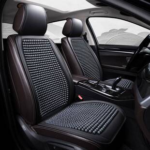 汽车坐垫单片木珠子季凉垫通夏风季气后排663座椅套透货车座垫四