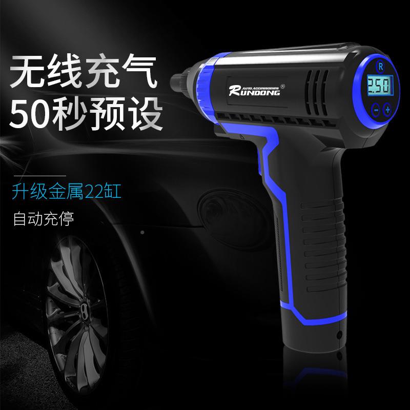 汽泵车手持无线充气泵智能数车载打气显轮胎便273携式打气带泵工