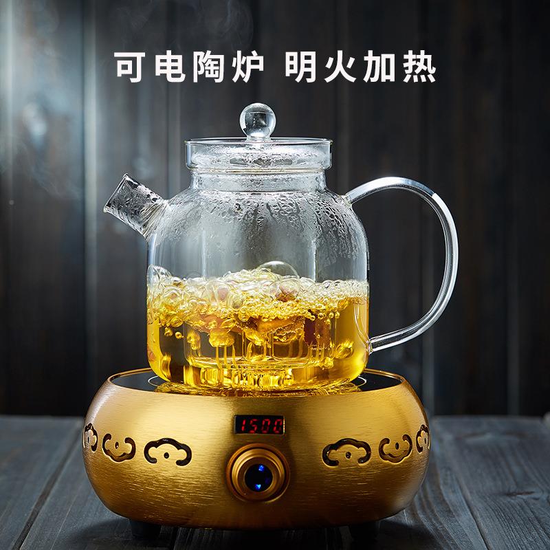 玻新璃煮茶壶耐大高温容量电陶炉明烧水壶F95TSMJS家用火养身泡茶