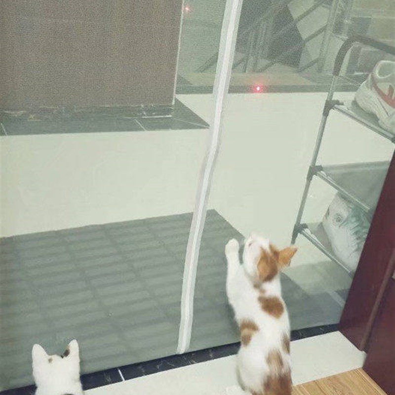 防猫网门防猫进卧室门帘防猫外出宠物防逃门P栏纱门纱帘防蚊门帘