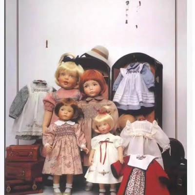 「自动发货」古董日文电子娃衣书资料doll costumes