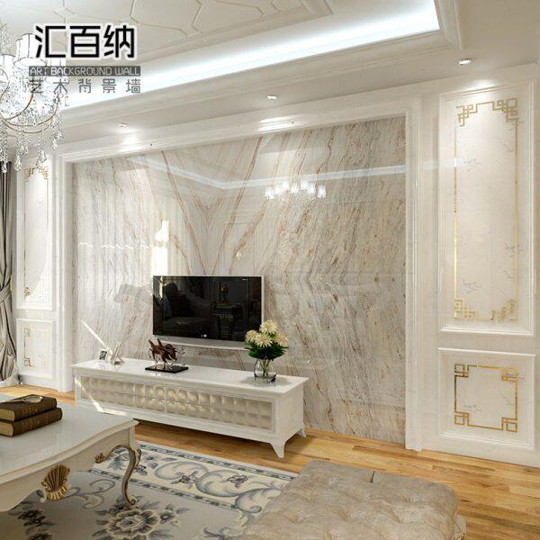 瓷砖背景墙欧式3d立体微晶石 现代客厅仿M大理石电视背.景墙砖造