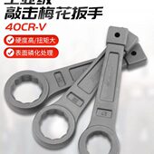 南豹重工业级敲击梅花扳手重型单头大号65可锤击扳子加厚捶打板头
