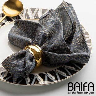 欧美创意酒店专用西餐巾擦杯口巾擦碗巾方巾口布折花擦杯布不掉毛