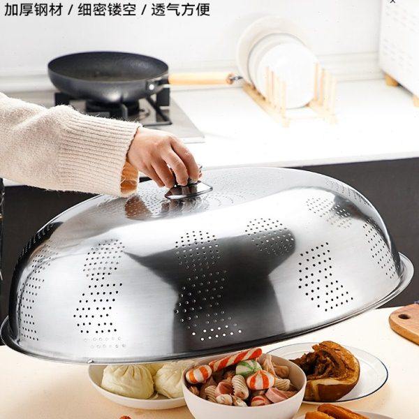 不锈钢盖菜罩2023新款饭桌罩防苍蝇饭盖子餐桌盖高级剩菜罩食物罩,收纳整理,餐桌罩,淘宝优惠券,粉丝福利购,淘宝优惠卷