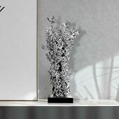 现简约轻奢金银树艺术摆件招财客厅玄关电视柜家居装 饰品工艺品