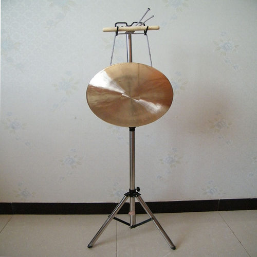 调高低挂勾锣架子可折叠升降川剧加粗不锈锣鼓乐器铜锣架子大罗架