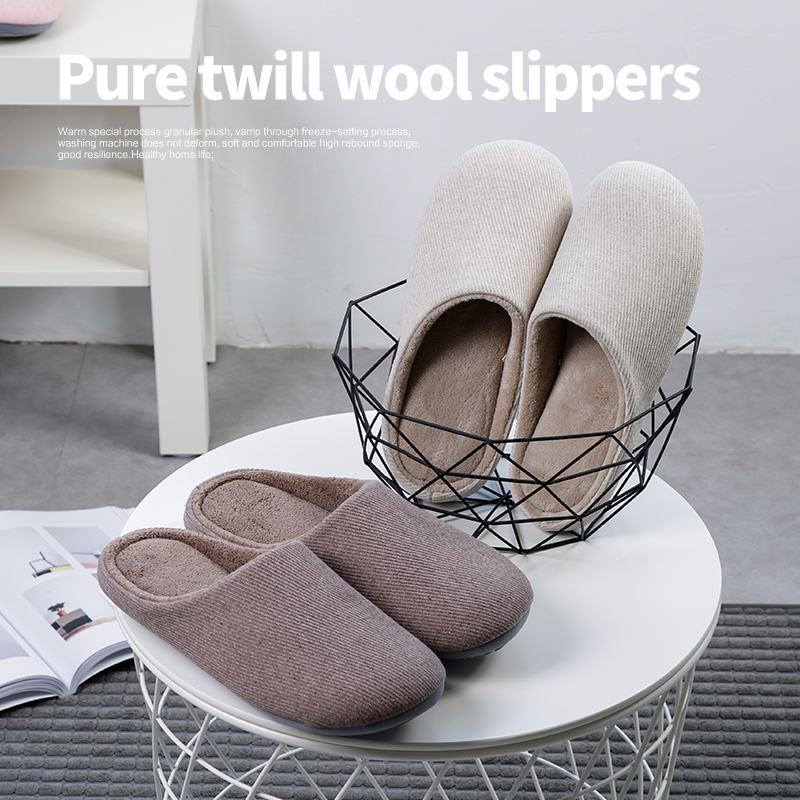 静音无声软底室内木地板专用防滑保暖日式家居拖鞋女秋冬季办公室