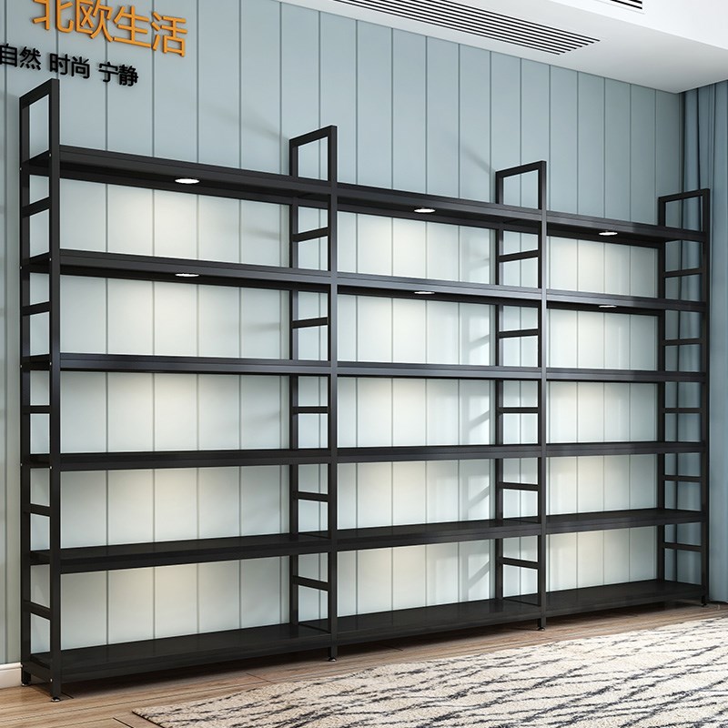 货架置物架多层商用白色架子超市储物架落地收纳架鞋架快递展示柜