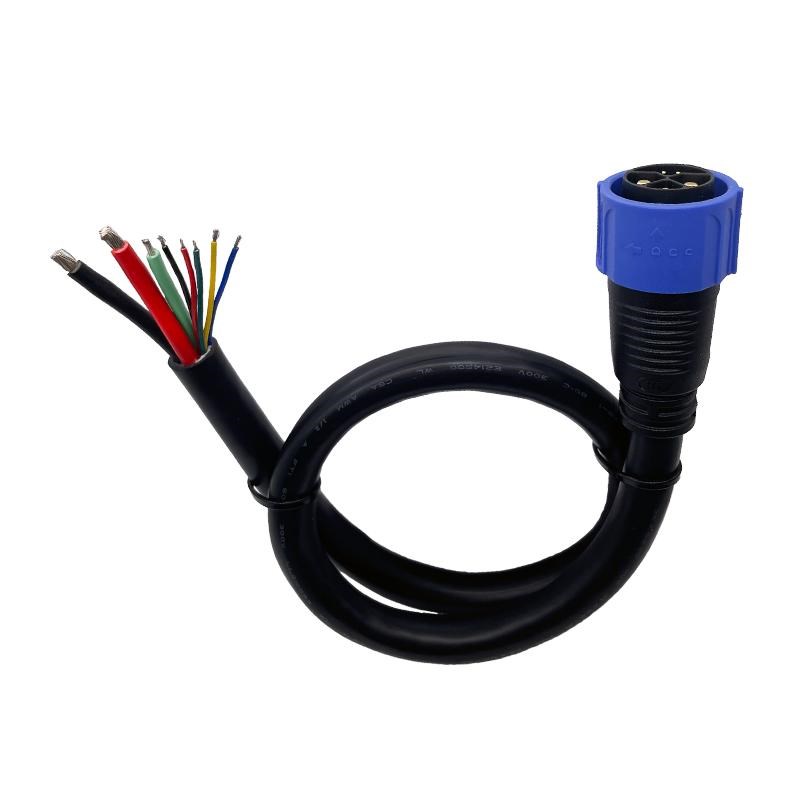 储能连接器8芯M23自锁2+1+5防水插头M25电动摩托车锂电池户外电源