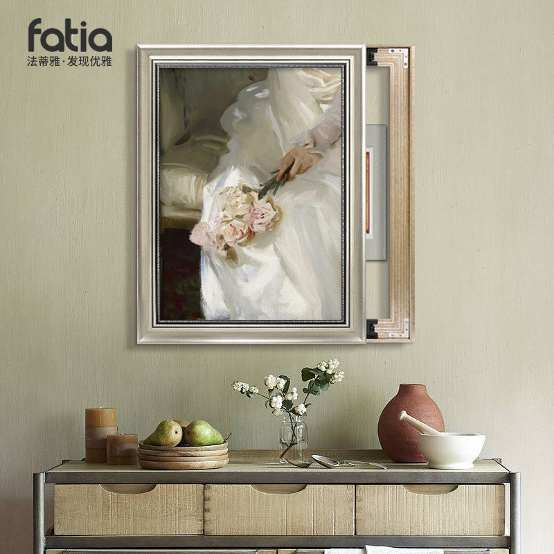 美式电表箱装饰画小清新弱电配电箱遮挡挂画电闸箱壁画电源开关画,家居饰品,现代装饰画,淘宝优惠券,粉丝福利购,淘宝优惠卷