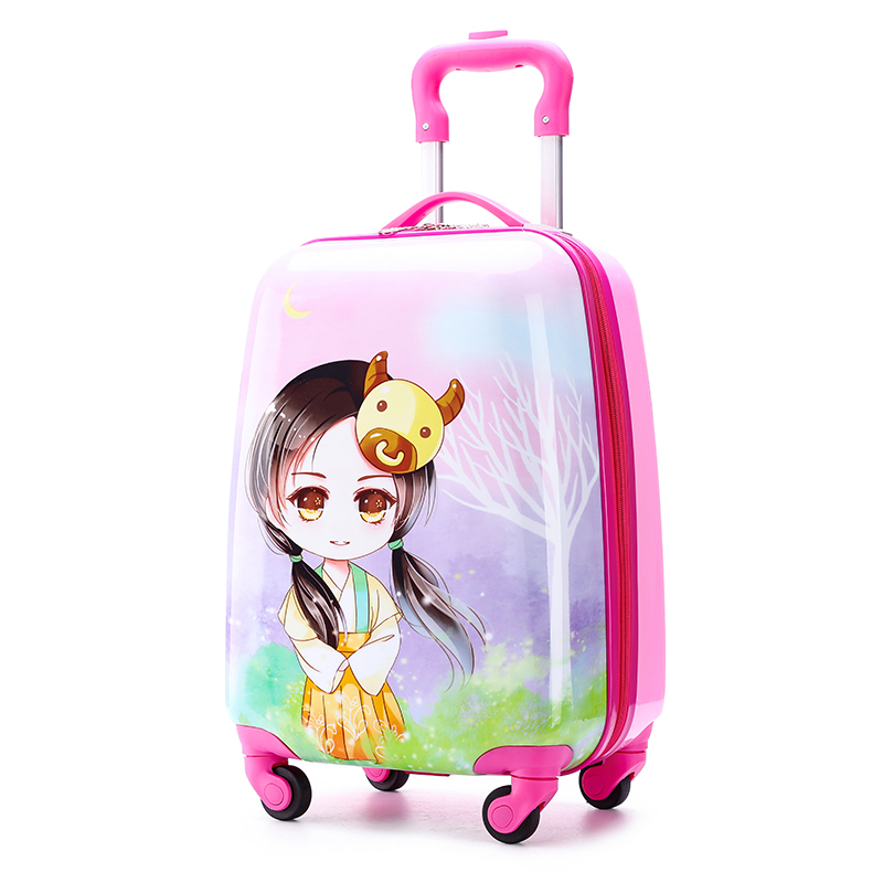 儿童拉杆箱可定制学生卡通16女宝宝18寸男19万向轮行李礼品旅行箱